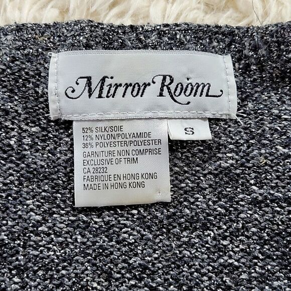 Mirror Room Gray Metallic Sweater Long S - Picture 4 of 6
